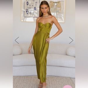 NWT Hello Molly CHASE THE BLUES MIDI DRESS